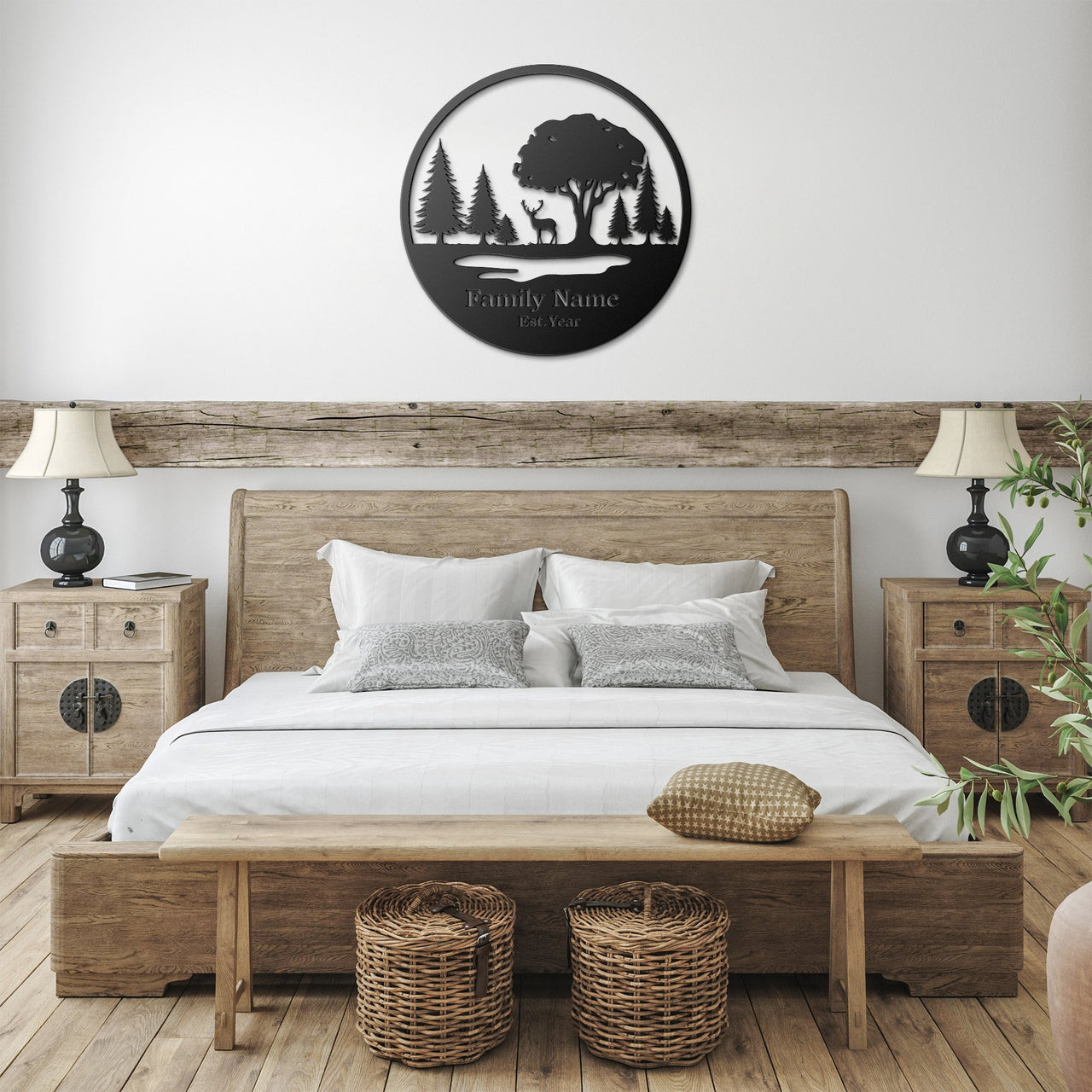 Personalized Buck by the Lake Metal Wall Art Sign - My Metal Wall Art