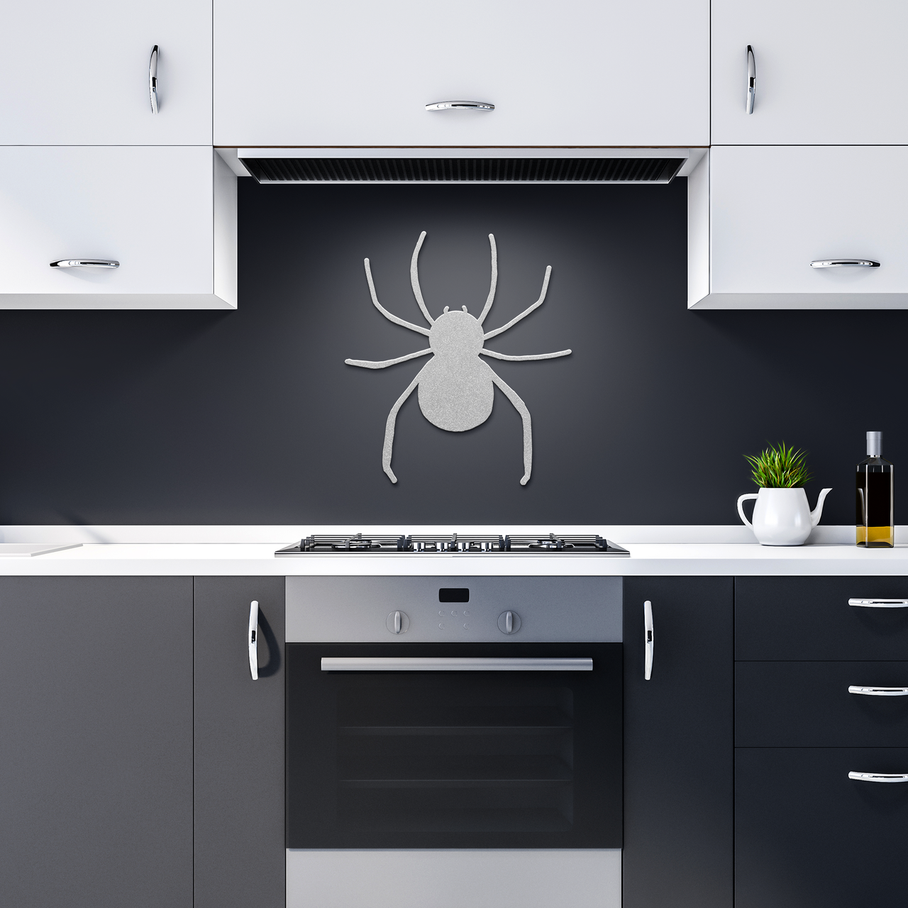 Spooky Spider Halloween Metal Wall Art