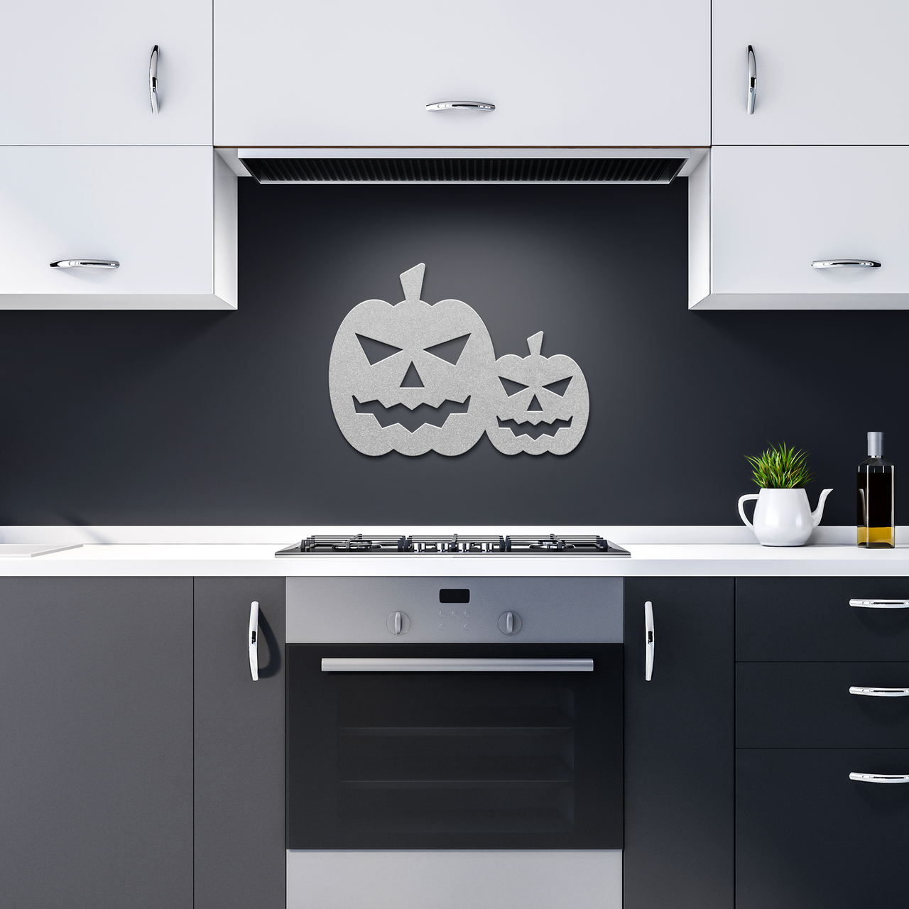 Jack O Lanterns Halloween Metal Wall Art